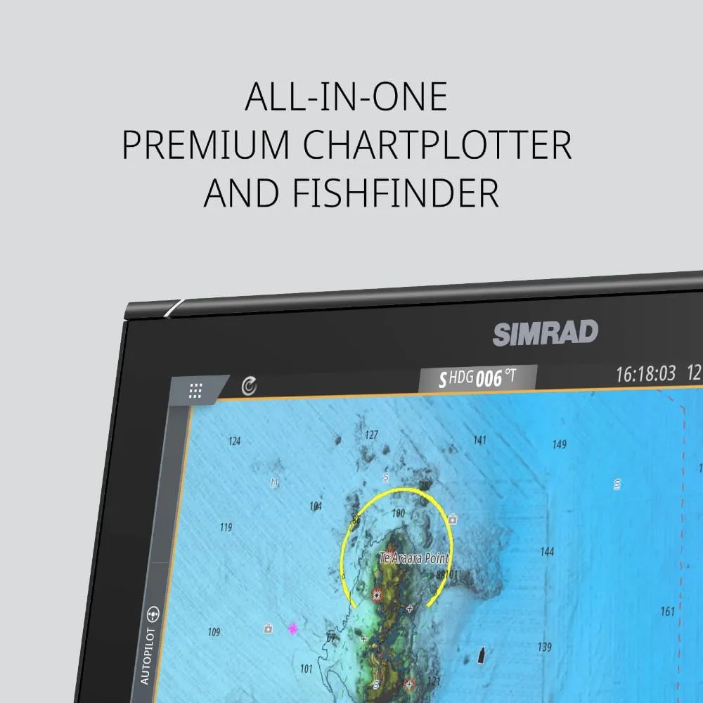 Simrad NSS Evo3S 9", 12" and 16" Multifunction Fish Finder Chartplotter with Preloaded C-MAP US Enhanced Charts