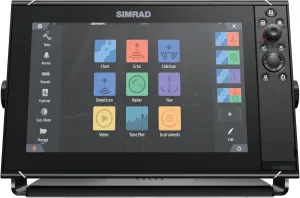 Simrad NSS12 Evo3S - 12-inch Multifunction Fish Finder Chartplotter with Preloaded C-MAP US Enhanced Charts