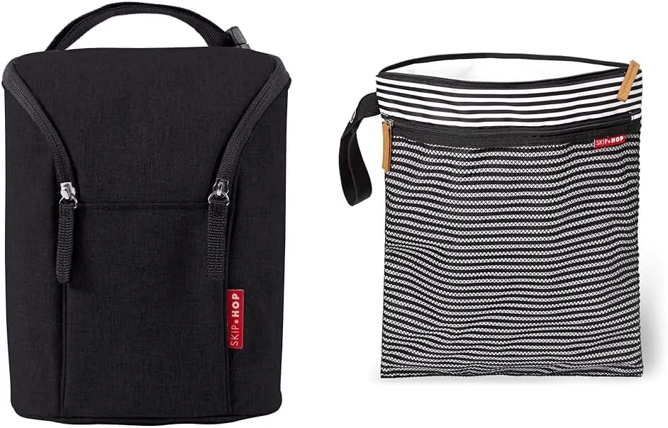 Skip Hop Baby Bottle Bag, Grab & Go, Chevron
