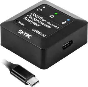 SKYRC GNSS Performance Analyzer RC GPS GLONASS Speedometer, Bluetooth Enabled Race Data Logger and Speed Tracker for RC Cars and Planes. GSM020 SK-500023
