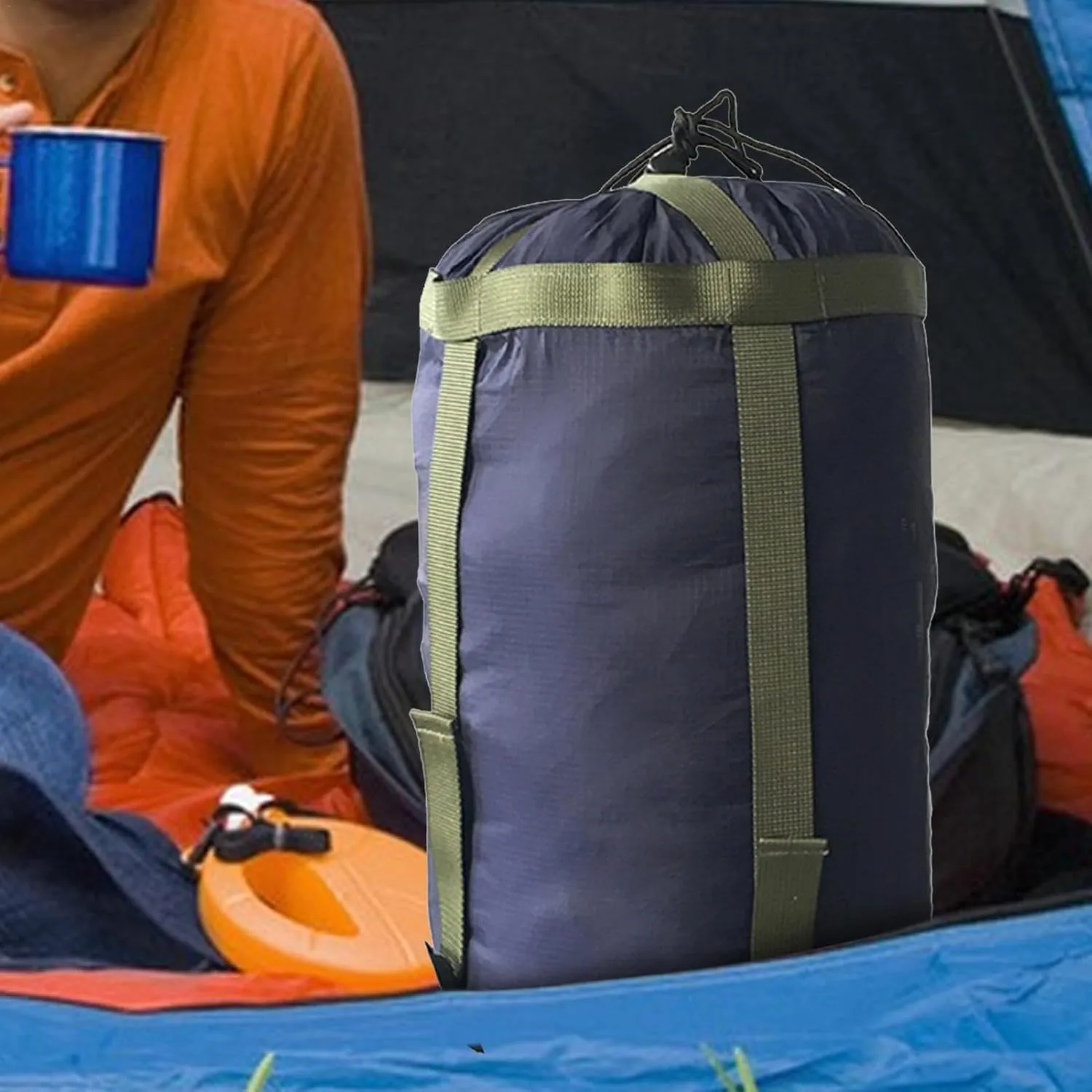 Sleeping Bag Storage - Multipurpose Compression Sack, Travel Storage Carrier | Lightweight Camping Storage Bag, Compression Sleeping Bag, Travel Cover