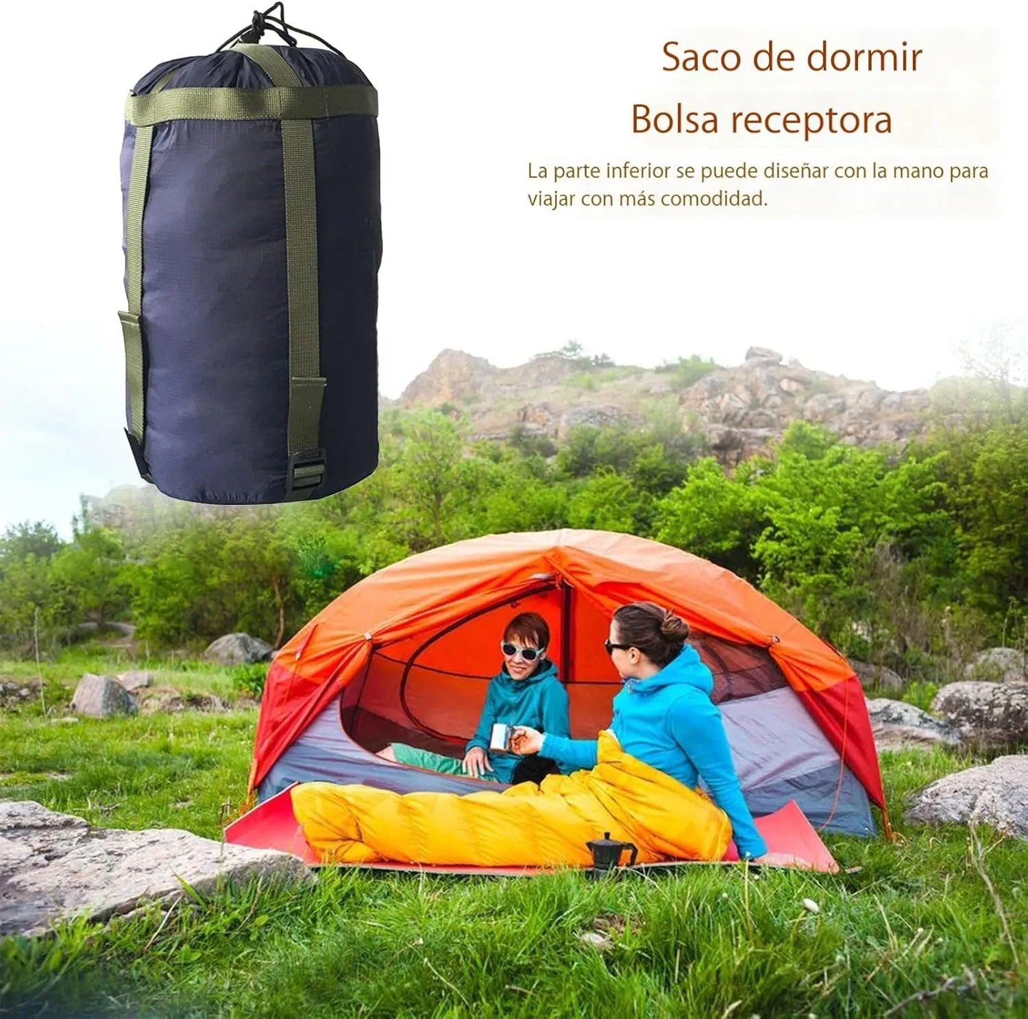 Sleeping Bag Storage - Multipurpose Compression Sack, Travel Storage Carrier | Lightweight Camping Storage Bag, Compression Sleeping Bag, Travel Cover