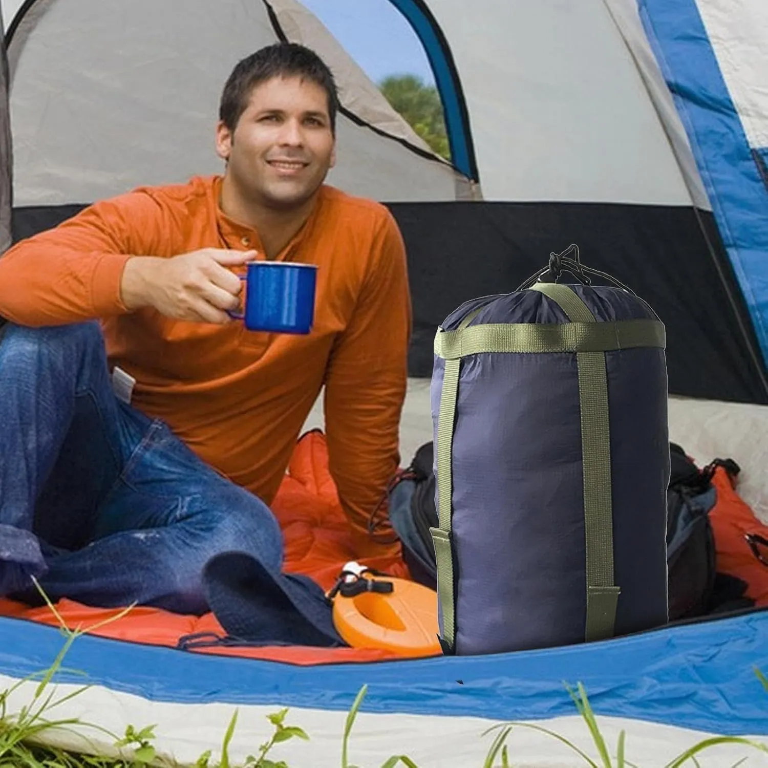 Sleeping Bag Storage - Multipurpose Compression Sack, Travel Storage Carrier | Lightweight Camping Storage Bag, Compression Sleeping Bag, Travel Cover