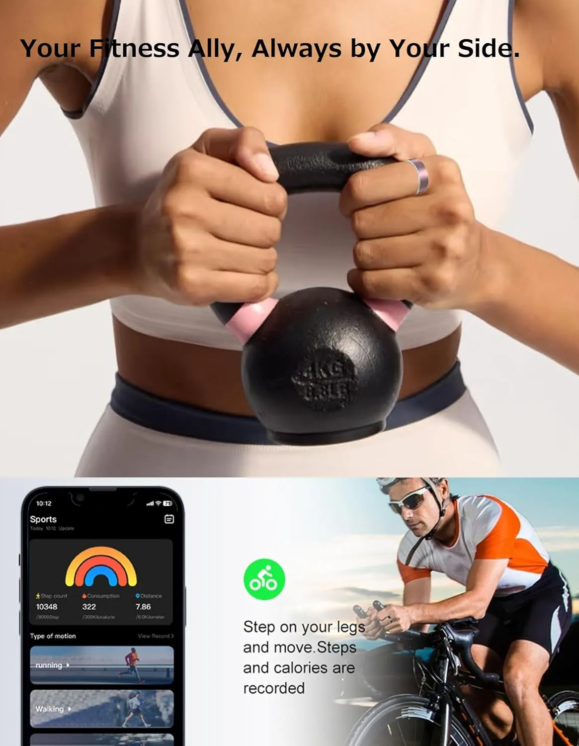 Smart Ring for Men Women Health Ring Heart Rate Monitor Sleep Tracker Fitness Tracker Ring Calorie Step Counter Gesture Remote Camera GPS Activity Tracker Waterproof Compatible with iOS Android Phones