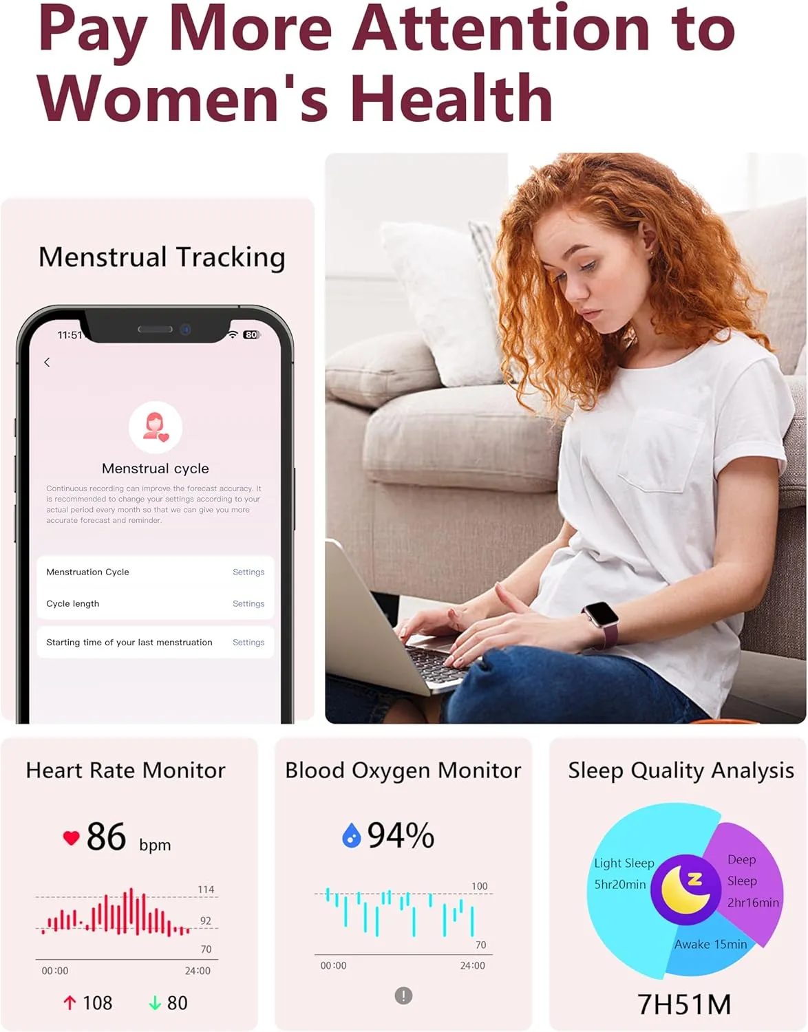Smart Watch, 44mm Smartwatch Answer Make Calls, Alexa 1.83'' Fitness Watch, IP68 Waterproof Fitness Tracker Women Men, Heart Rate/Sleep Monitor, 100  Sports Pedometer Watch for Android & iOS Phone