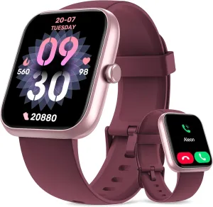 Smart Watch, 44mm Smartwatch Answer Make Calls, Alexa 1.83'' Fitness Watch, IP68 Waterproof Fitness Tracker Women Men, Heart Rate/Sleep Monitor, 100  Sports Pedometer Watch for Android & iOS Phone