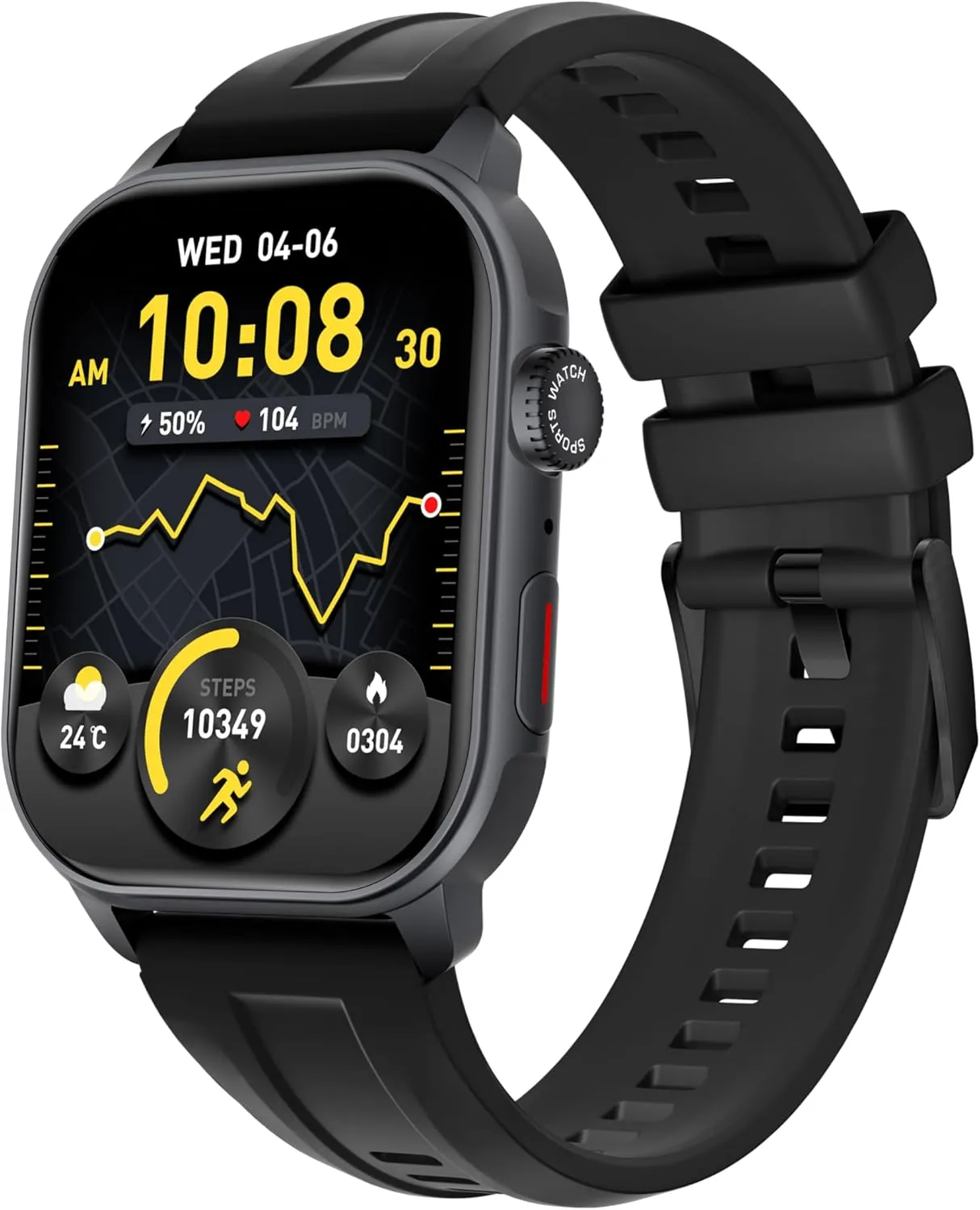 Smart Watch For Men Women: 1.96" AMOLED Touchscreen,GPS Tracker,Waterproof Make/Answer Call Smart Watches,Sleep & Activity Tracking,multiple Sport Modes,Digital Running Watches for iPhone Android iOS
