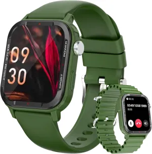 Smart Watches for Men (Answer/Make Call), Fitness Tracker with 123 Sport Modes, Heart Rate Monitor, Spo2, Step Counter, Sleep Tracker, IP68 Waterproof Sports Watch, Fitness Watch for iPhone ＆ Android