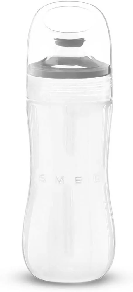 SMEG BGF03 Bottle to Go with Blades - Compatible with SMEG BLF03 Countertop Blender, 20 oz Capacity, Portable Smoothie & Juice Accessory for Busy Lifestyles, BPA-Free, Stainless Steel Blade Included