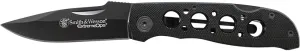 Smith & Wesson - 173210 Extreme Ops CK105BKEU 8in S.S. Folding Knife with 3.4in Drop Point Blade and Aluminum Handle for Outdoor, Tactical, Survival and EDC,Black