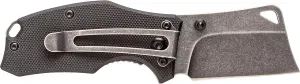 Smith's 51126 Lil Choncho 2.2” Cleaver Blade Pocket Knife - 400 Stainless Steel Blade   Rugged G10 Handle - Pocket Clip   Landyard Hole EDC - Thumb Slot for Easy Opening