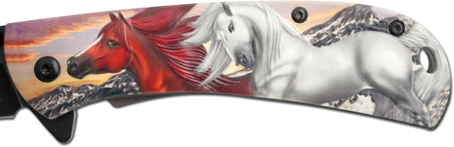 Snake Eye Tactical Assist |Heavy-Duty Pocket Knife Design Handle EDC | Camping Knife (H-1)