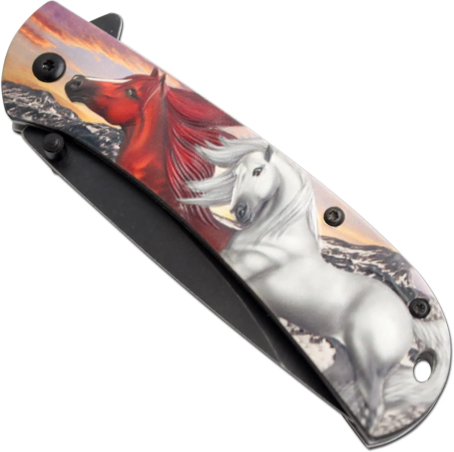 Snake Eye Tactical Assist |Heavy-Duty Pocket Knife Design Handle EDC | Camping Knife (H-1)