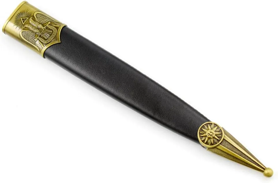 Snake Eye Tactical Fantasy Mason Knight Crusader Protected Hunting Knife (Brass-9214-2)