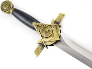 Snake Eye Tactical Fantasy Mason Knight Crusader Protected Hunting Knife (Brass-9214-2)