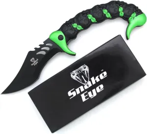 Snake Eye Tactical Fantasy Scorpion Tail Design Action Assisted Folding Knife Hunting Fishing Camping Outdoors