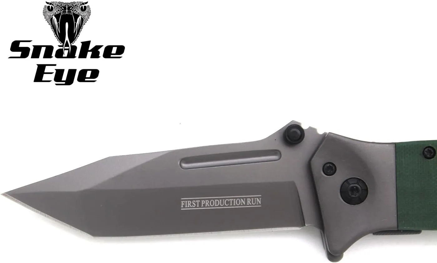 Snake Eye Tactical Heavy Duty Every Day Carry Folding Pocket Knife