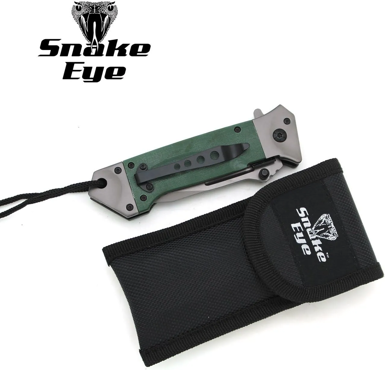 Snake Eye Tactical Heavy Duty Every Day Carry Folding Pocket Knife