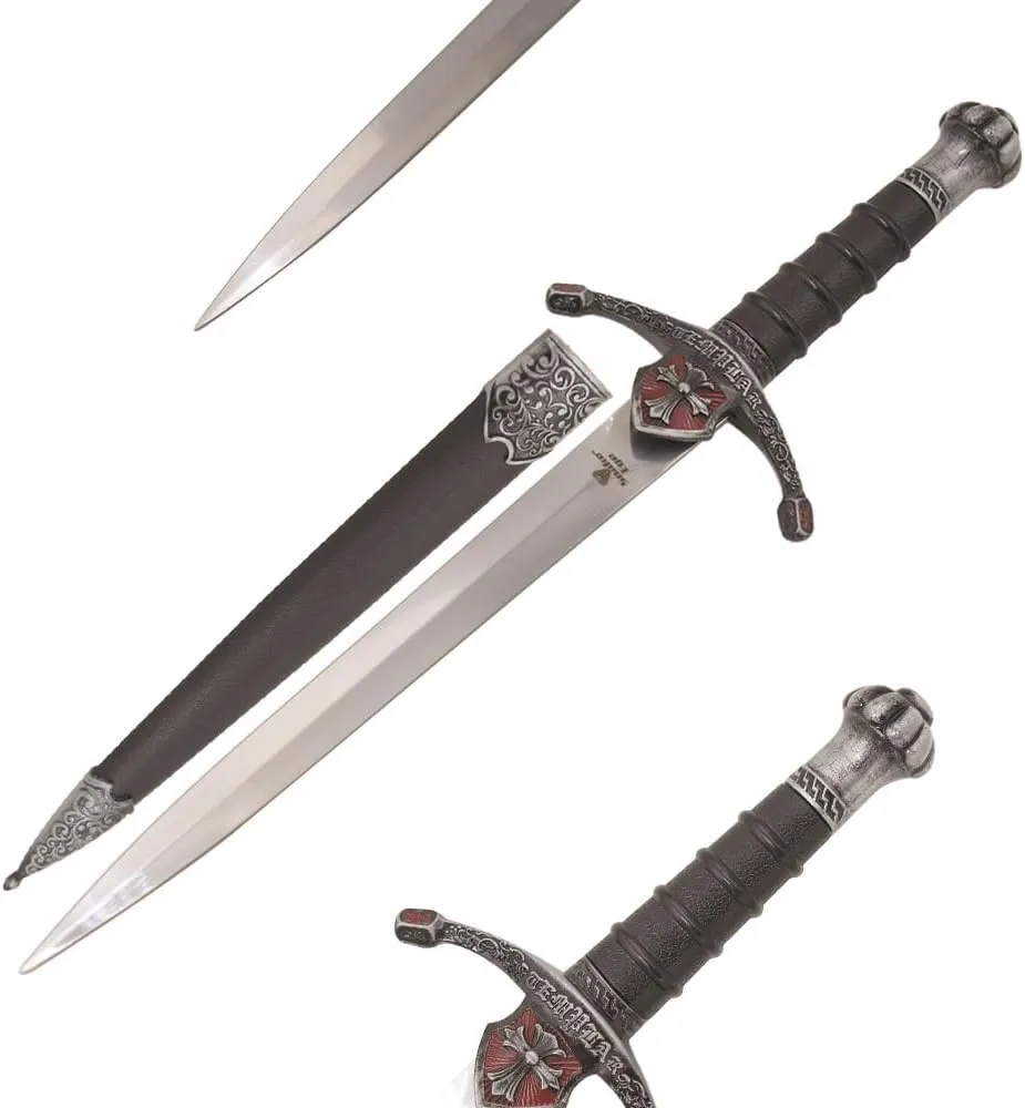 Snake Eye Tactical Medieval Knights Of Templar Historical Design Hunting Knife With Scabbard (Cursader-22247)
