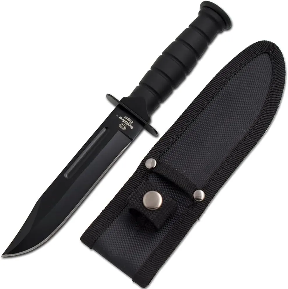 Snake Eye Tactical Triple Set - Karambit,Mini Huntsman Hunting Knife - Outdoors Hunting Camping Fishing (Black)