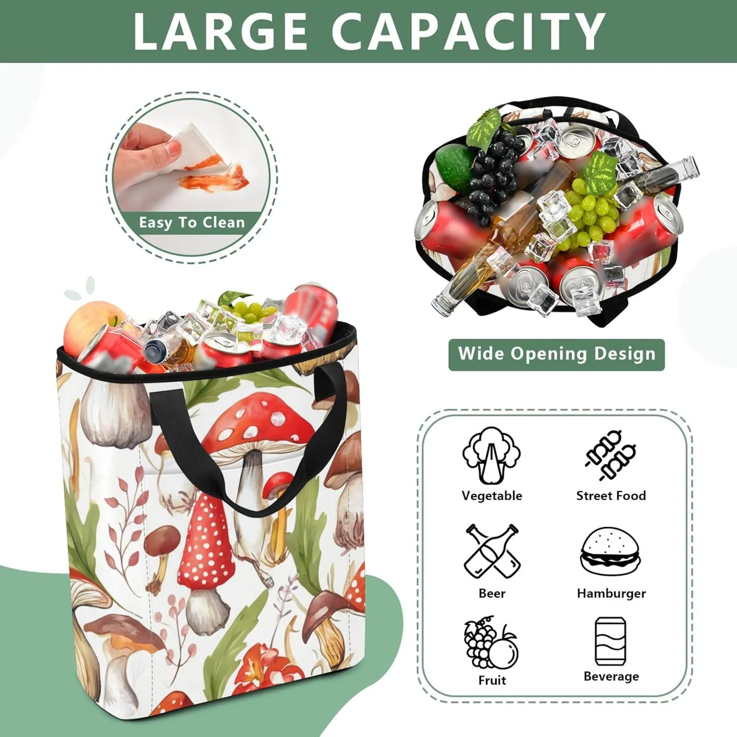 Soft Pink Glitter Texture Bokeh Cooler Bag 36 Cans Insulated Cooler Bag Carry Out Cooling Backpack