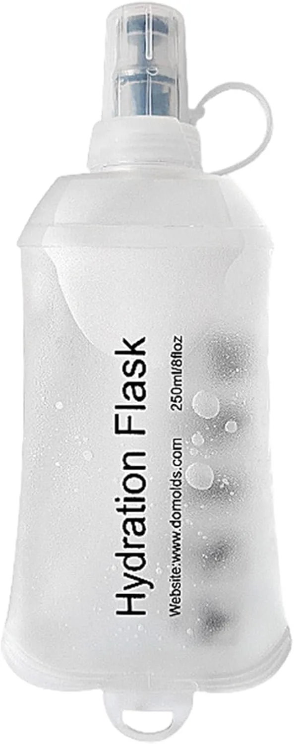 Soft Water Bottle - TPU Hydration Flask, Flexible Drinking Pouch | Lightweight Running Vest Water Bottle, Hiking Water Bladder with Heavy Duty Pressing, A Bottles