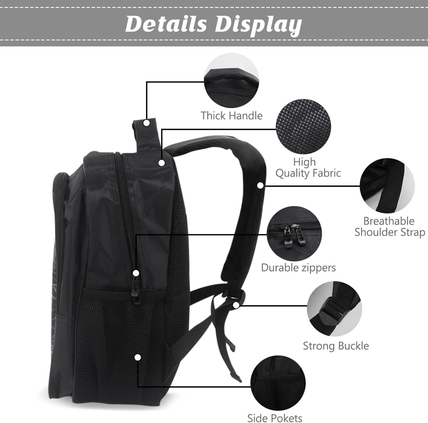 Space Backpack Solar Kids Bookbag 16inch Schoolbag With Lunch Box Bag And Pencil Case Set For Boys Girls