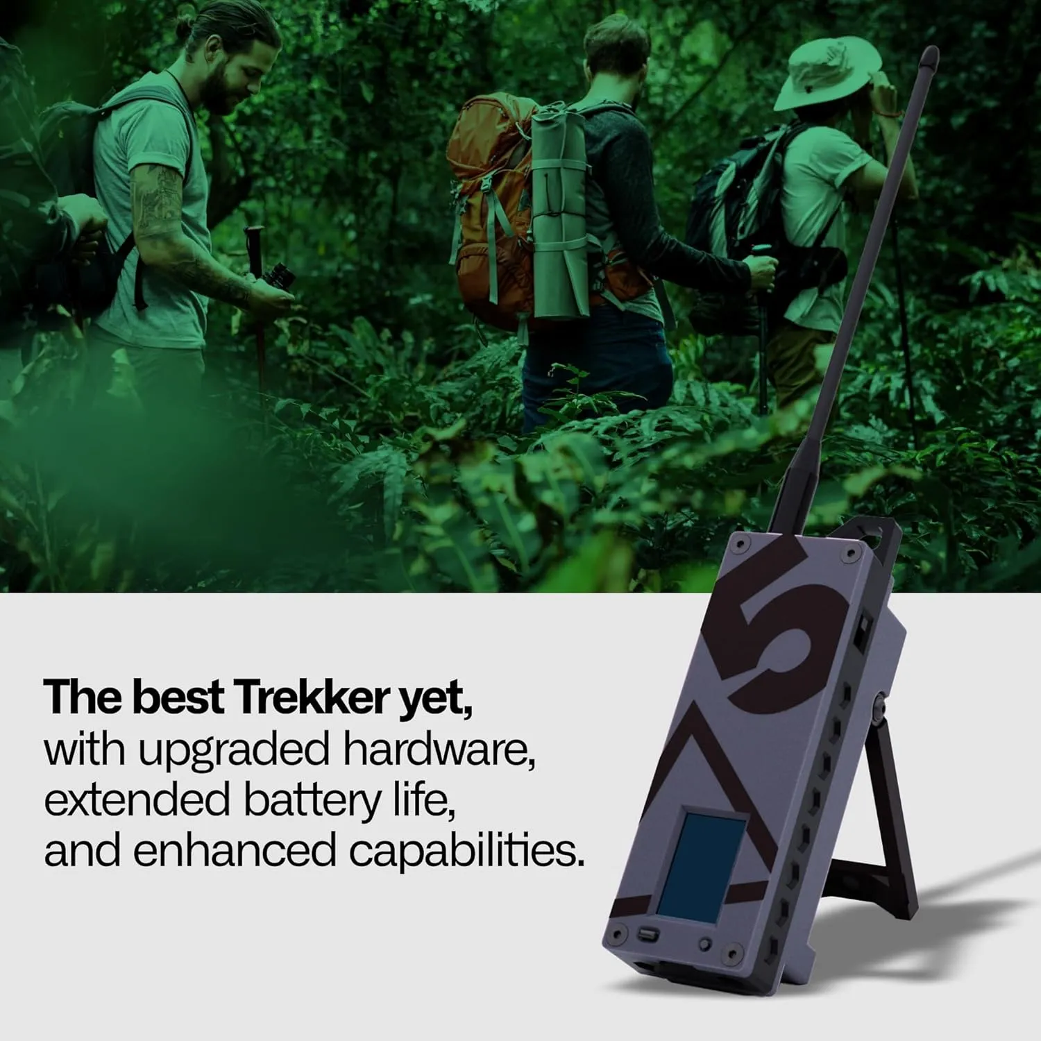 SpecFive Trekker Delta ATAK Meshtastic LoRa GPS Communicator – Long-Range Off-Grid Radio for Secure Messaging, No Cell Service Needed – Ideal for Emergency, Hiking, and Survival Use (Grey)