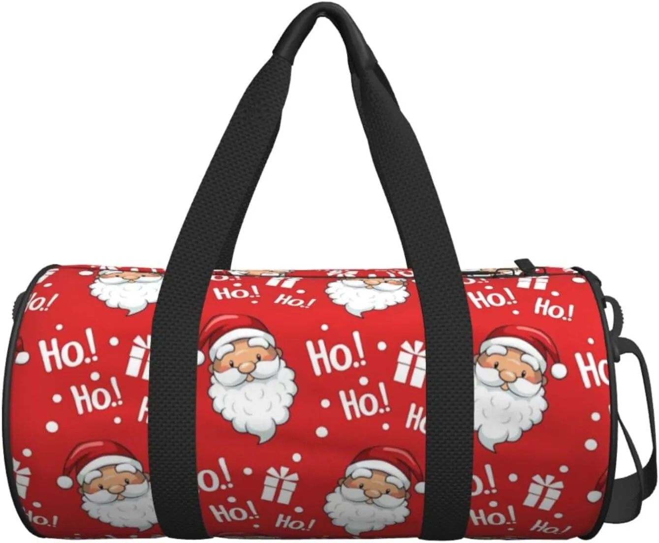 Sports Gym Duffle Bag Christmas Santa Foldable Lightweight Travel Bag
