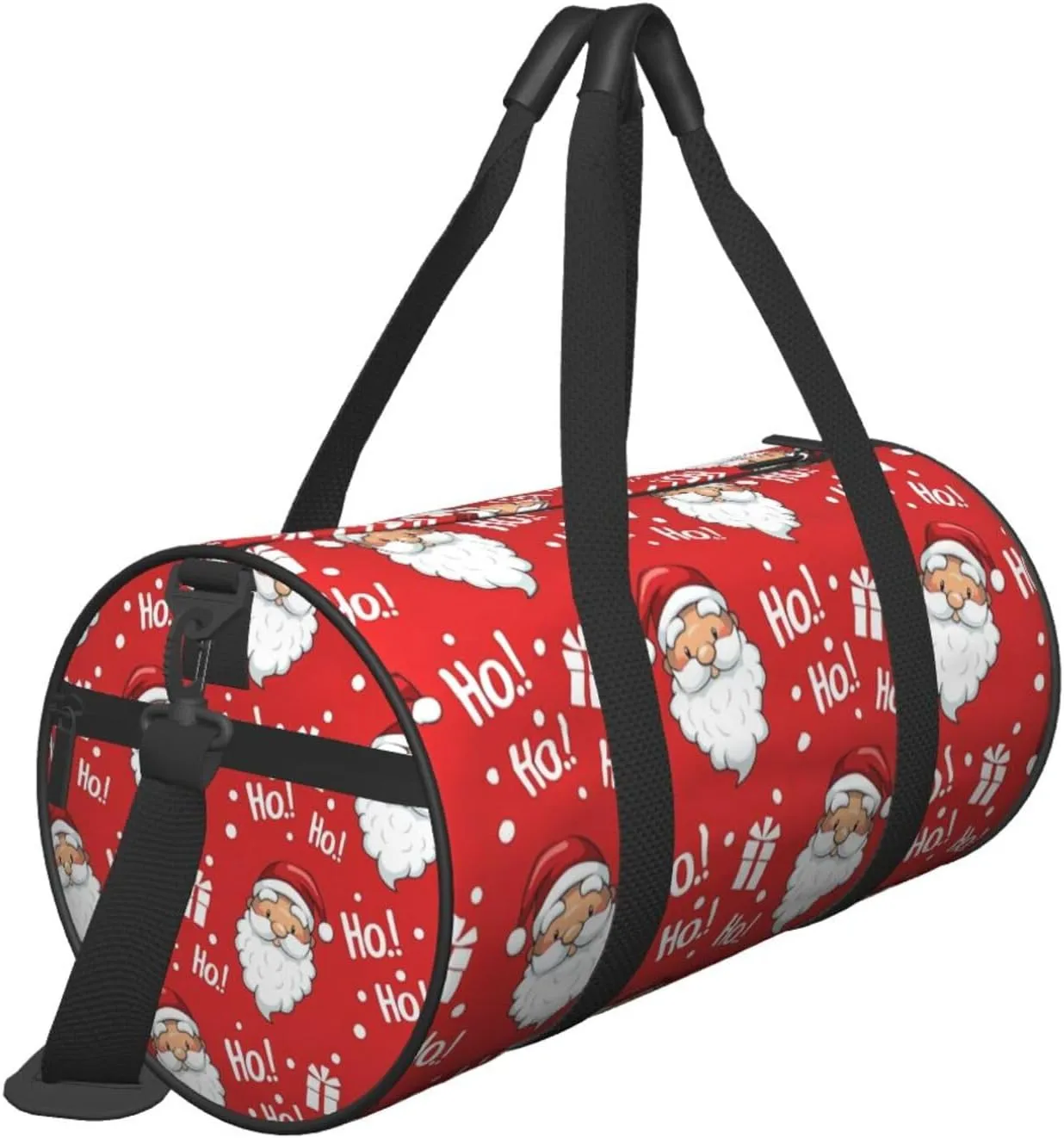 Sports Gym Duffle Bag Christmas Santa Foldable Lightweight Travel Bag