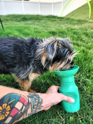 Springer Travel Mini Dog Water Bottle | 15oz | Leakproof | Portable and Lightweight | Convenient on-the-Go Hydration