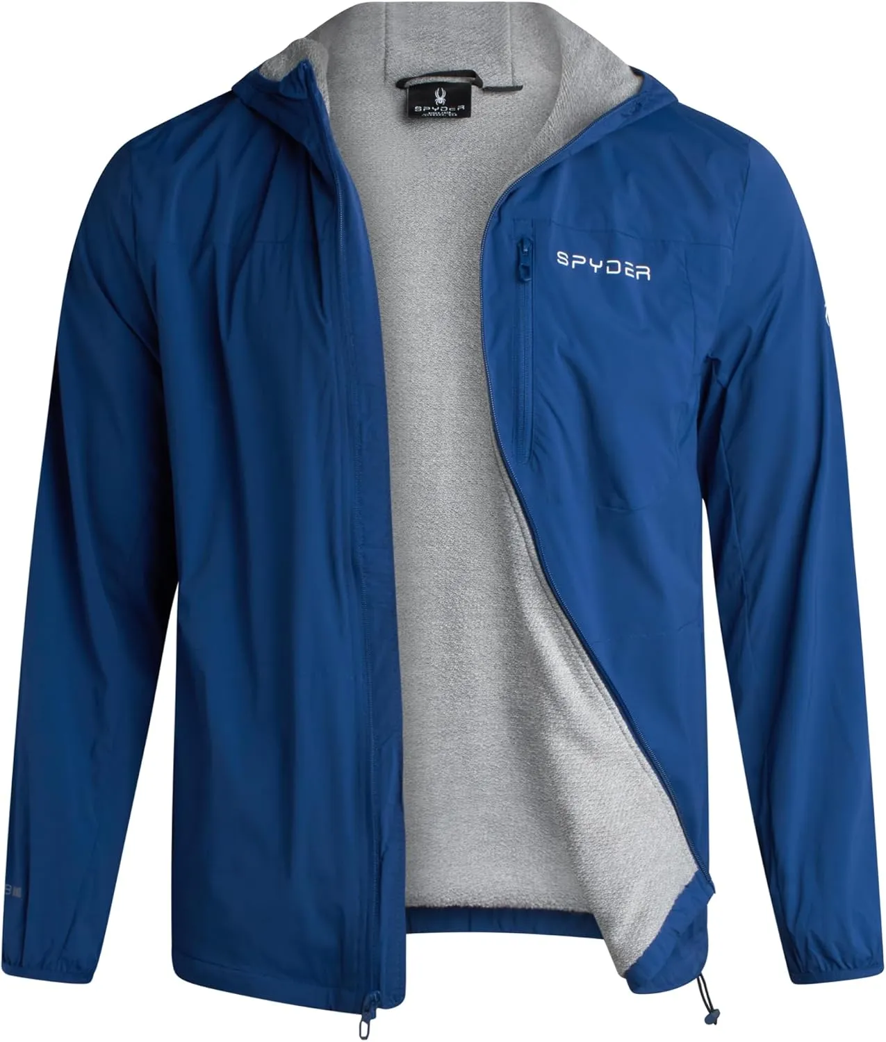 Spyder Mens Windbreaker Jacket - Lightweight Wind & Water Resistant Rain Coat for Men, Hooded Rain Jacket Men for Travel Golf