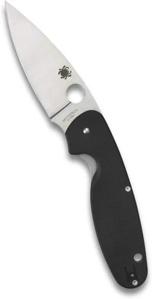 Spyderco Emphasis Value Knife with 3.58" Stainless Steel Blade and Durable Black G-10 Handle - PlainEdge - C245GP