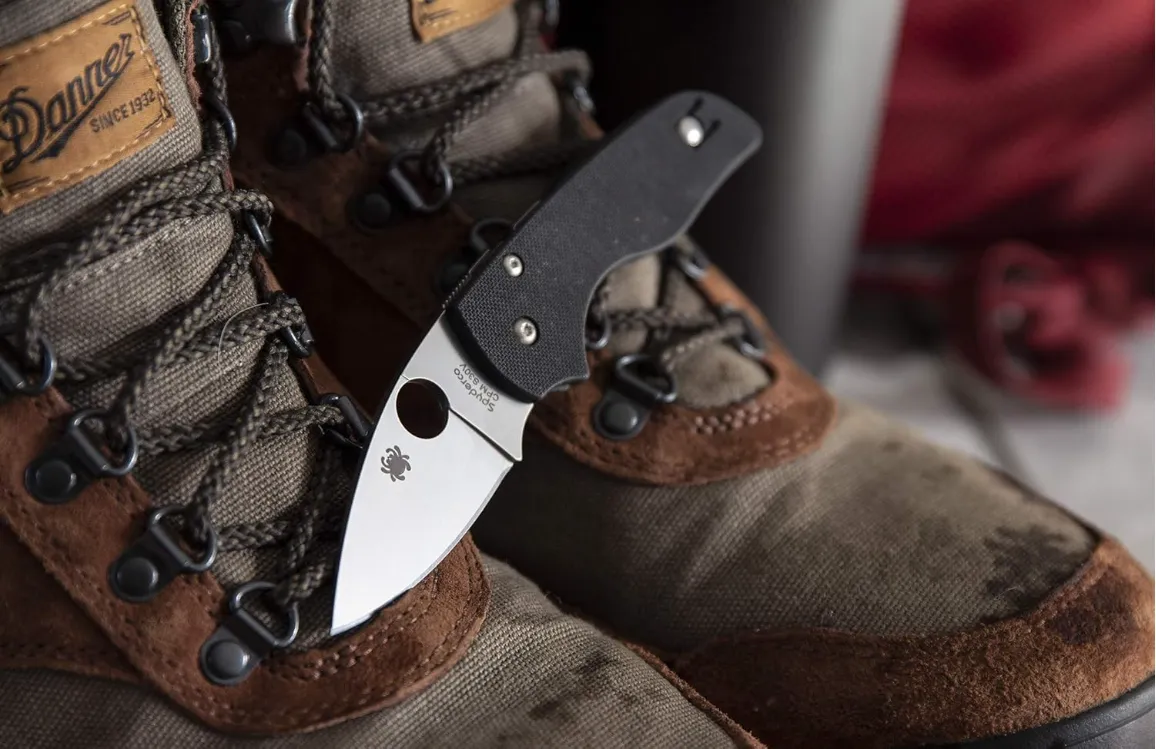 Spyderco Lil' Native 2.5" G-10 Black Folding Knife | Steel Blade | C230GS