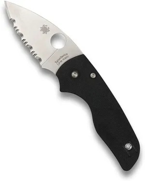 Spyderco Lil Native SpyderEdge Knife - Built for First Responders and Outdoor Enthusiasts - 2.42-Inch Blade Length, Black G-10 Handle - C230GS