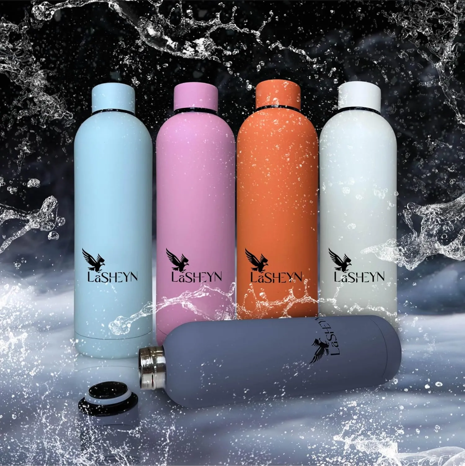 Stainless Steel Insulated Water Bottle 25oz | BPA Free | Perfect For On The Go, Home, Office Or Car | Leakproof Drinking Bottle Water Or Tea Or Coffee With Milk