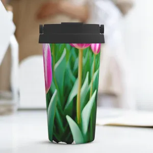 Stainless Steel Tumbler with Lid Insulated Tumbler Spring flower2 Coffee Mug for Travel Reusable Car Cup Double Wall Insulated Cup for Coffee