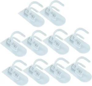 Stainless Steel Wall Hooks 3 Pack Adhesive Bathroom Hangers Shower Wall Hooks Crystal Coat Hanger Easy Install