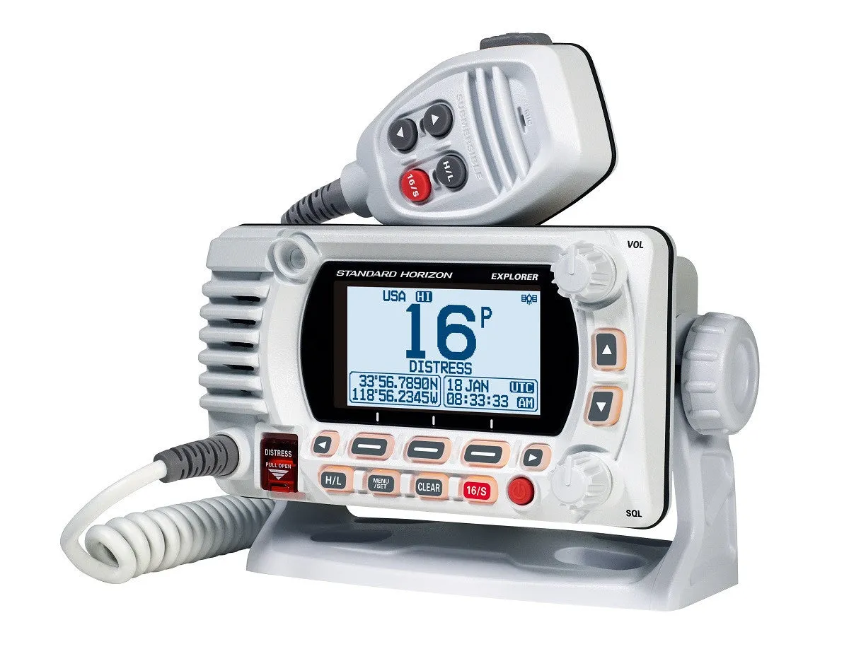 Standard Explorer GX1800GW White GPS 25 Watt VHF