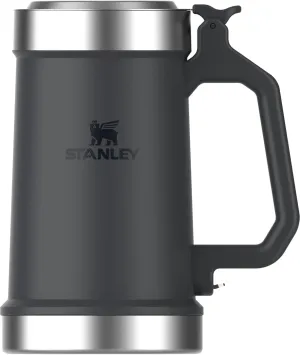 Stanley Classic Bottle Opener Beer Stein 24 oz | Flip Up Lid and Heavy Duty Handle with Built In Bottle Opener | Insulated Stainless Steel Beer Mug | BPA-Free | Cream Gloss