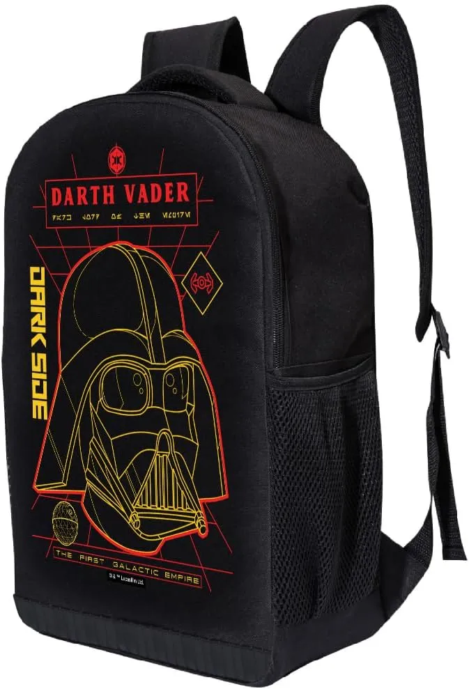 STAR WARS Lucasfilm Backpack Black Darth Vader 18 Inch Air Mesh Padded Bag