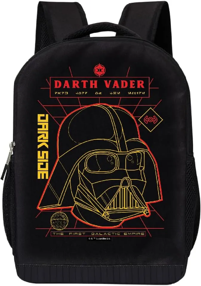 STAR WARS Lucasfilm Backpack Black Darth Vader 18 Inch Air Mesh Padded Bag
