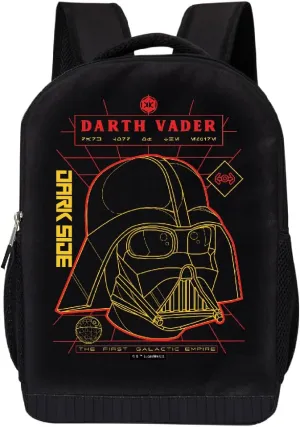 STAR WARS Lucasfilm Backpack Black Darth Vader 18 Inch Air Mesh Padded Bag