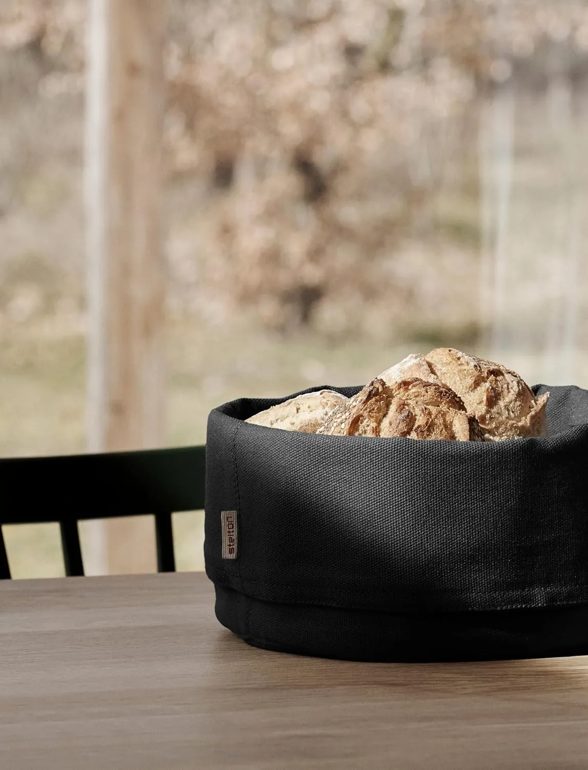 Stelton Bread Bag, large, black/black