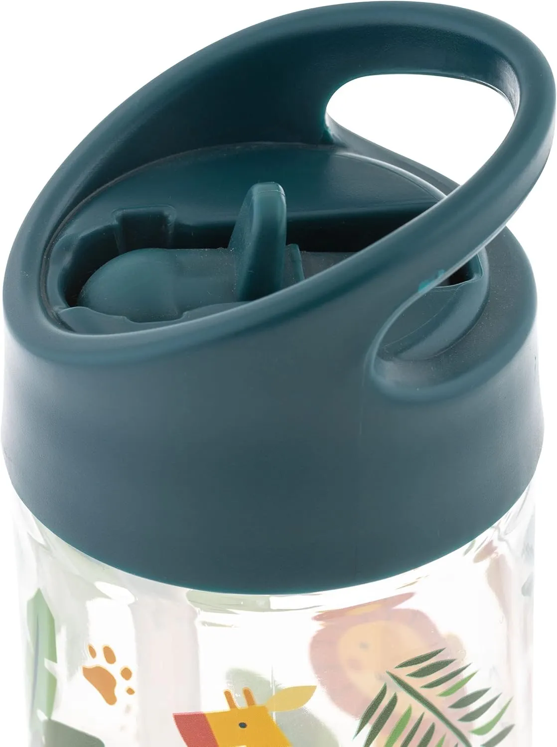 Stephen Joseph, Kids Flip Top Water Bottle, 10 oz Tritan BPA Free, Water Bottle for Girls & Boys, Back to School Flip Top Bottle, Blue Zoo