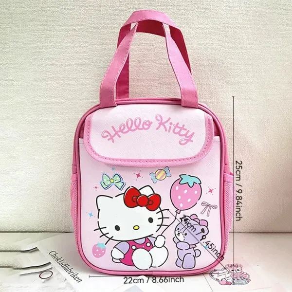 Stitch Sanrio Kuromi Insulated Tote Lunch Bag - Reusable & Foldable Canvas