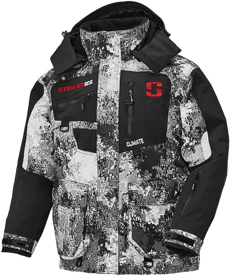 Striker Men’s Climate 3-in-1 Insulated, Waterproof Ice Fishing Jacket with Sureflote Flotation Technology