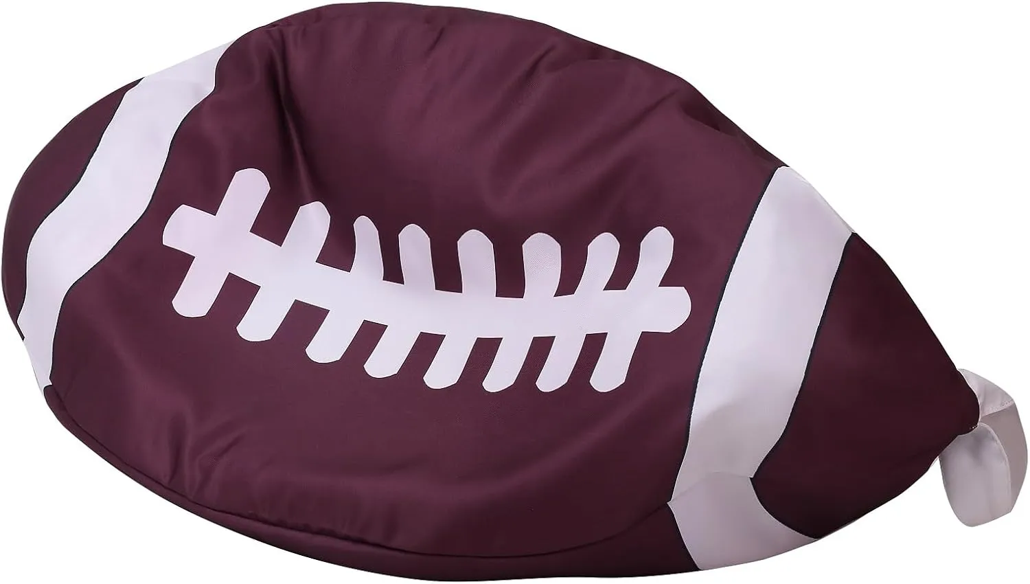 Stuffed Animal Storage Bean Bag Chair for Kids and Adults,Lightweight Rugby Zipper Bean Storage Bag Cover for Organizing Blankets Clothes(38'',Rugby)