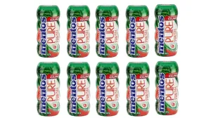 Sugar Free Chewing Gum - Variety Pocket Bottle Pack Watermelon Flavor and Berry Lime Pocket Bottle with Green Tea Extract, 1.05 Ounce per Bottle (Watermelon, Pack of 10 Bottle)