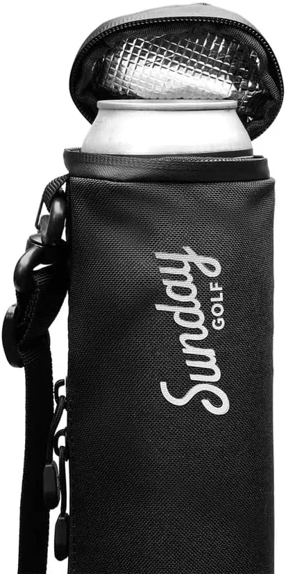 Sunday Golf Beer Sleeve - 6 Can Insulated Cooler with Sling - Keeps Canned Beverages Cold On The Course - Stores Up to 6 Cans Discreetly in Your Golf Bag - Fits Most Golf Bags Styles